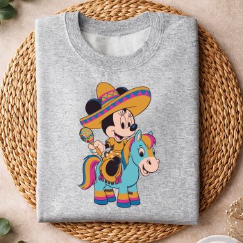 Alternative view of Minnie Riding Pinata Cinco De Mayo Mouse Ears Fiesta SVG PNG