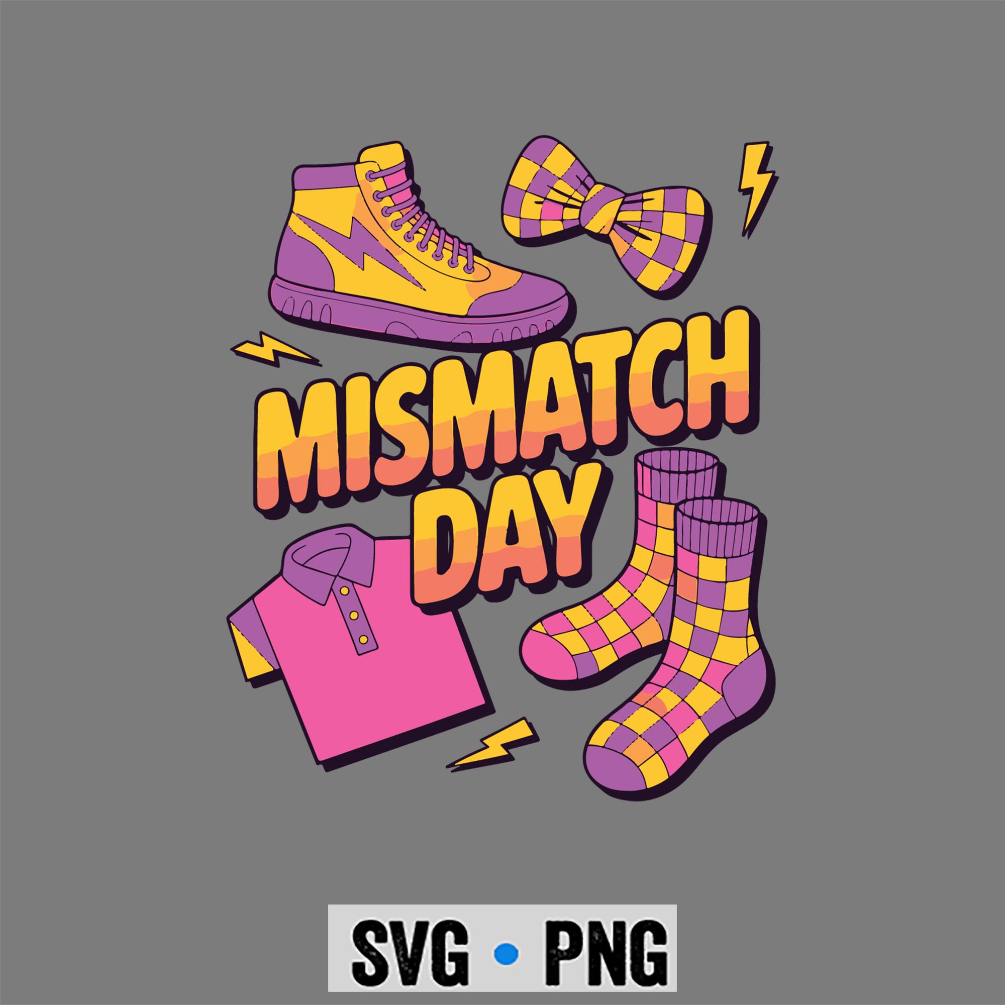 Mismatch Day Summer Wacky Mismatch Day Tacky Day SVG PNG 1 Mismatch Day Summer Wacky Mismatch Day Tacky Day SVG PNG
