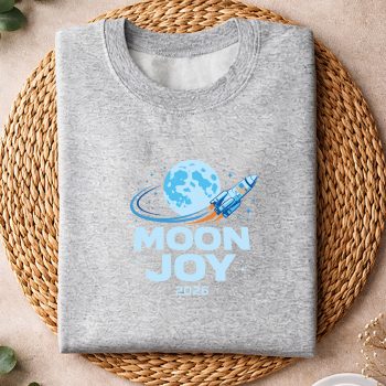 Alternative view of Moon Joy Space Exploration USA Moon Missions 2026 SVG PNG