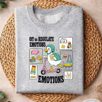 Alternative view of Off to Regulate Emotions Funny Goose ABA Therapy Therapist SVG PNG