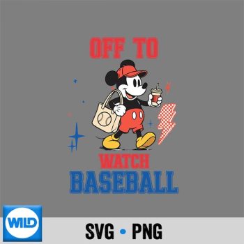 Classic Shop 55 Off to Watch Baseball Funny Softball Mickey Game Day Sports SVG PNG
