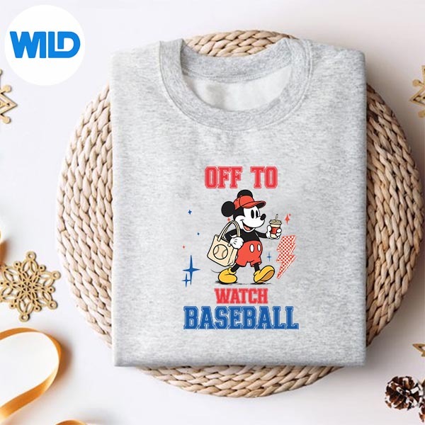 Off to Watch Baseball Funny Softball Mickey Game Day Sports SVG PNG 2 Off to Watch Baseball Funny Softball Mickey Game Day Sports SVG PNG - Image 2