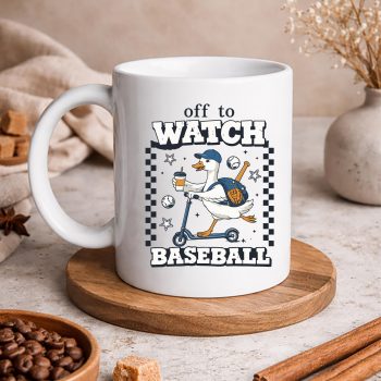 OfftoWatchBaseballGooseFunnymug