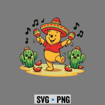 Classic Shop 19 Pooh Mexican Cinco De Mayo SVG PNG