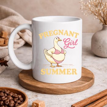 Pregnancy, Pregnant Girl Summer Funny Baby Announcement Goose Mom SVG PNG 5 PregnantGirlSummerFunnyBabyAnnouncementGooseMommug