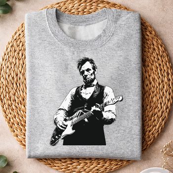 Alternative view of President Abraham Lincoln Playing Guitar Abe Lincoln SVG PNG