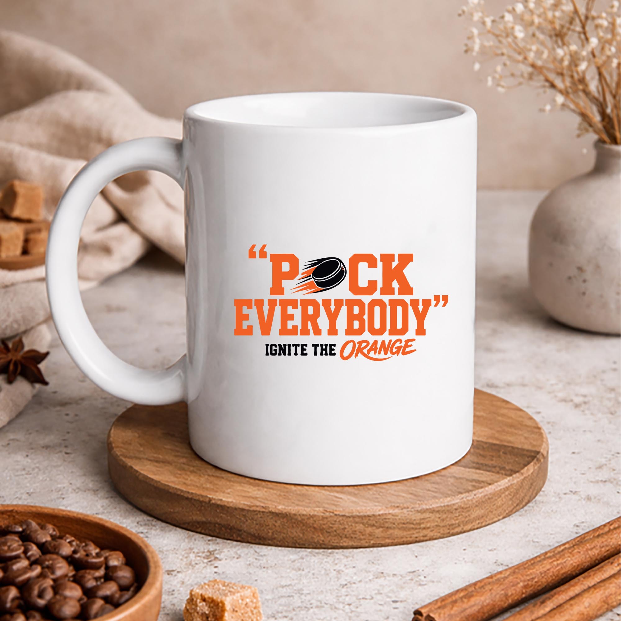 Puck Everybody Orange Hockey SVG PNG 3 Puck Everybody Orange Hockey SVG PNG - Image 3