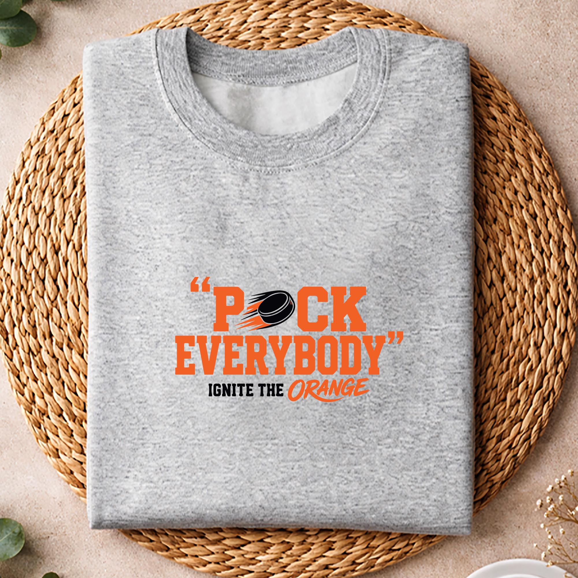 Puck Everybody Orange Hockey SVG PNG 2 Puck Everybody Orange Hockey SVG PNG - Image 2