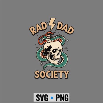 Rad Dad Society Cool Dad Club Fathers Day SVG PNG