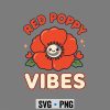 Flower, Red Poppy Vibes Floral SVG PNG 7 RedPoppyVibesFloral