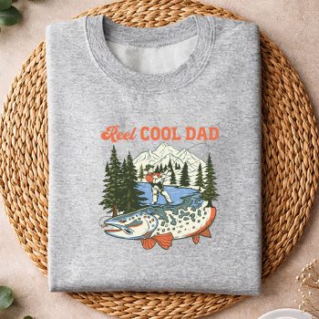 Alternative view of Reel Cool Dad Fishing Dad SVG PNG