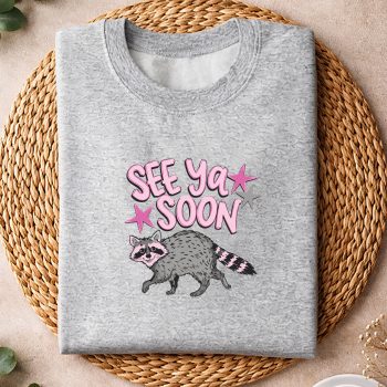 Alternative view of See Ya Soon Racoon Funny Raccoon Star SVG PNG