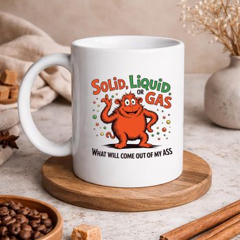 SolidLiquidOrGasFunnyCatPhysicsSciencemug