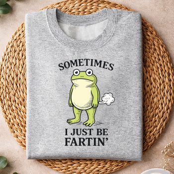 Alternative view of Sometimes I Just Funny Fartin Frog Meme Funny SVG PNG