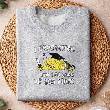 Alternative view of Graduation, Sponge Bob Graduation Kindergarten Graduated Can I Go Back To Bed Now SVG PNG