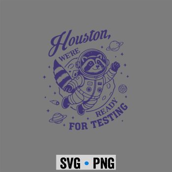 State Testing Teacher Life Funny Racoon Teacher Test Day SVG PNG