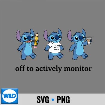 Classic Shop 29 Stitch Off to Actively Monitor Teacher Testing Day SVG PNG