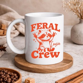 SummerFeralCousinCrewRaccoonMatchingFamilymug