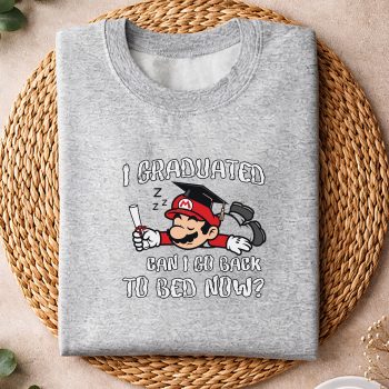 Alternative view of Graduation, Super Mario Graduation Kindergarten Graduated Can I Go Back To Bed Now SVG PNG