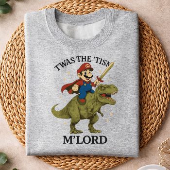 Super Mario TWAS The Tism M Lord Raccoon Riding Dinosaur SVG PNG 4 SuperMarioTWASTheTismMLordRaccoonRidingDinosaursweater
