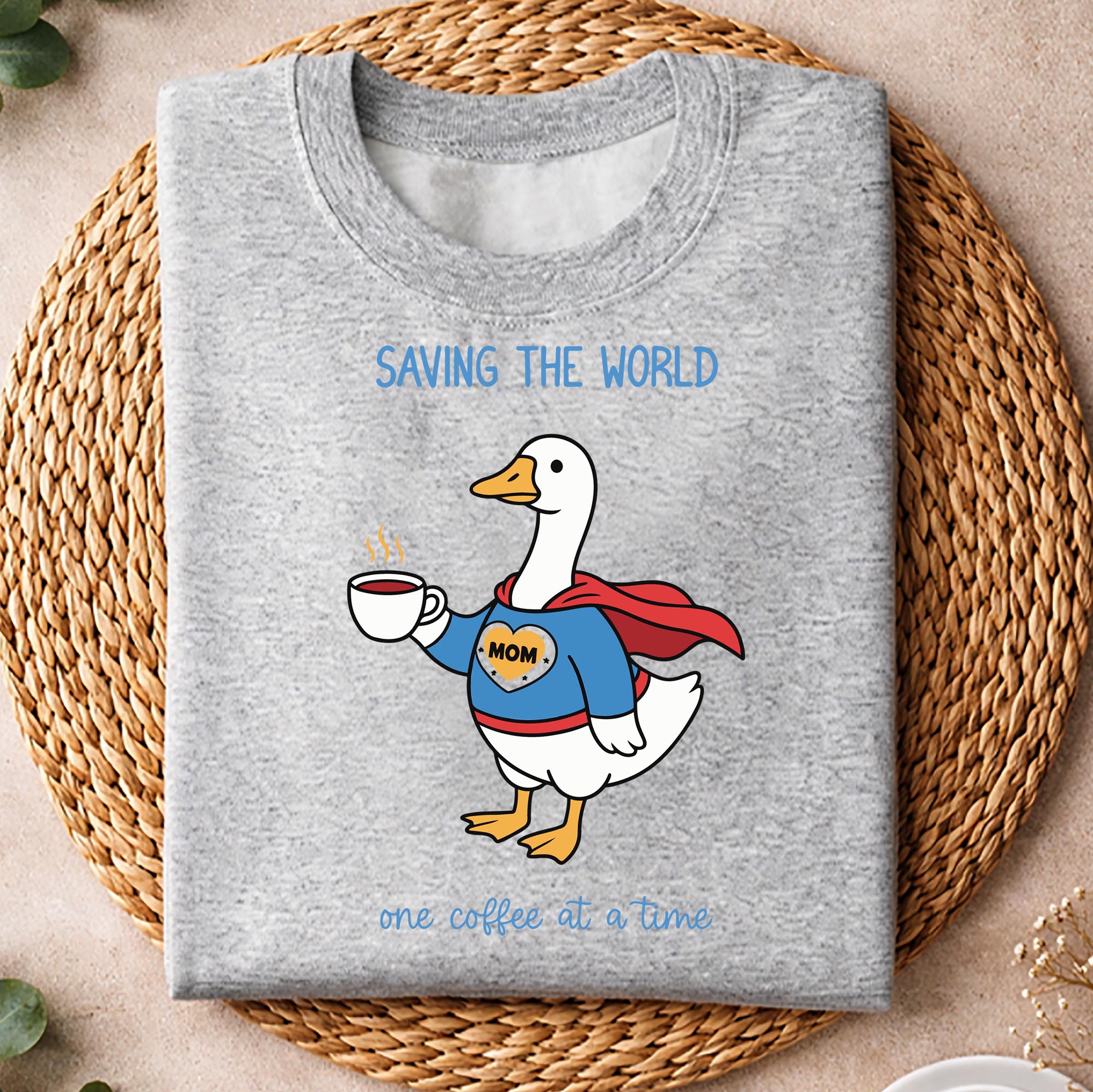 Superhero Mom Goose Saving The World One Coffee SVG PNG 2 Superhero Mom Goose Saving The World One Coffee SVG PNG - Image 2