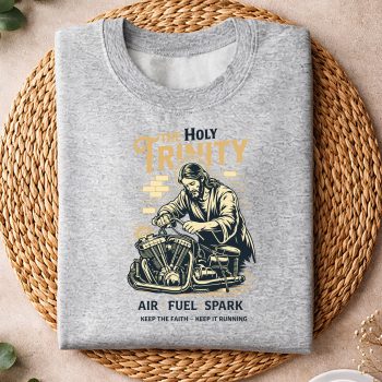 Alternative view of The Holy Trinity Air Fuel Spark Keep The Faith SVG PNG