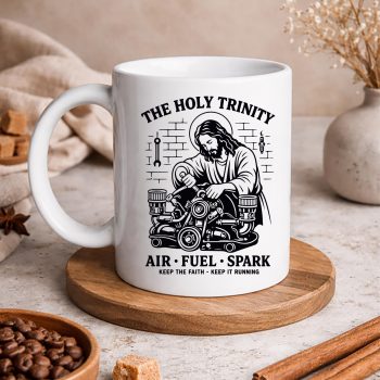 TheHolyTrinityAirFuelSparkMechanicFunnyCarMechanicmug