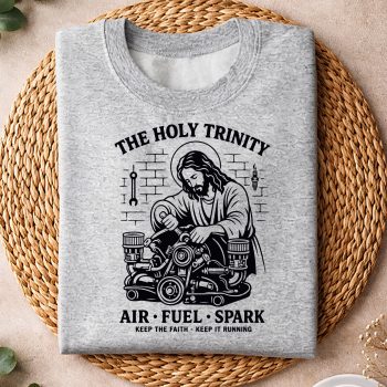 Alternative view of The Holy Trinity Air Fuel Spark Mechanic Funny Car Mechanic SVG PNG