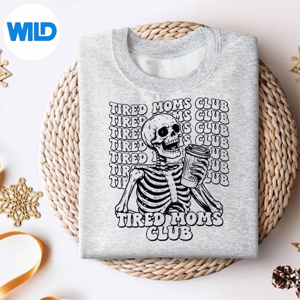 Tired Moms Club Mama Mothers Day Skeleton SVG PNG 2 Tired Moms Club Mama Mothers Day Skeleton SVG PNG - Image 2