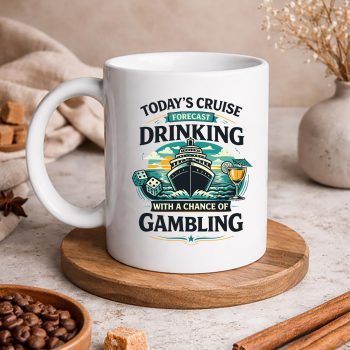 TodaysCruiseForecastDrinkingwithAChanceofGamblingmug