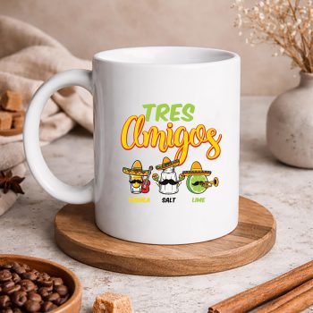 Tres Amigos Tequila Salt Lime Funny Mexican Party SVG PNG 5 TresAmigosTequilaSaltLimeFunnyMexicanPartymug