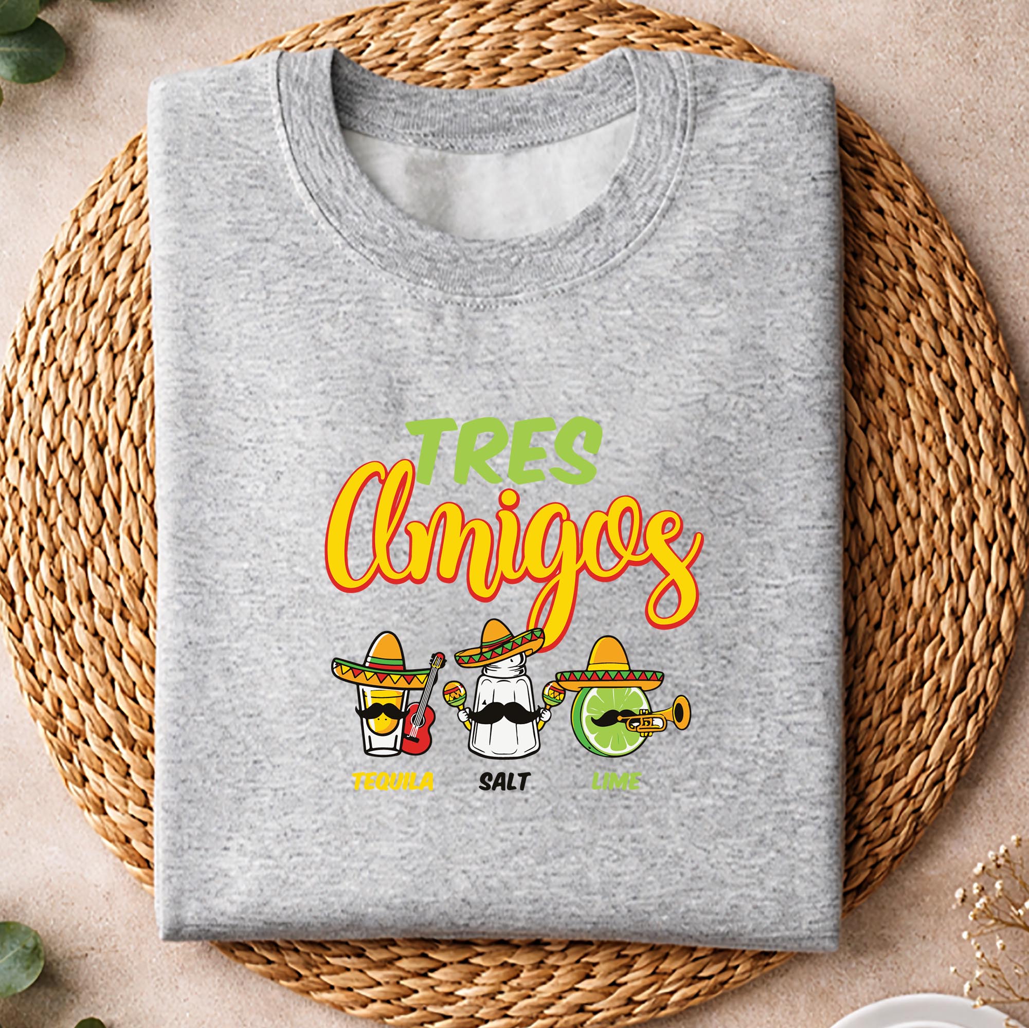Tres Amigos Tequila Salt Lime Funny Mexican Party SVG PNG 2 Tres Amigos Tequila Salt Lime Funny Mexican Party SVG PNG - Image 2