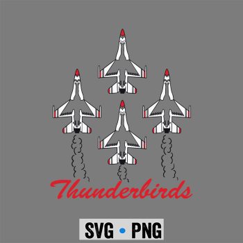 USAF Thunderbirds F16 57th Wing Vintage Airshow SVG PNG