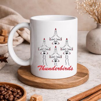 USAFThunderbirdsF1657thWingVintageAirshowmug