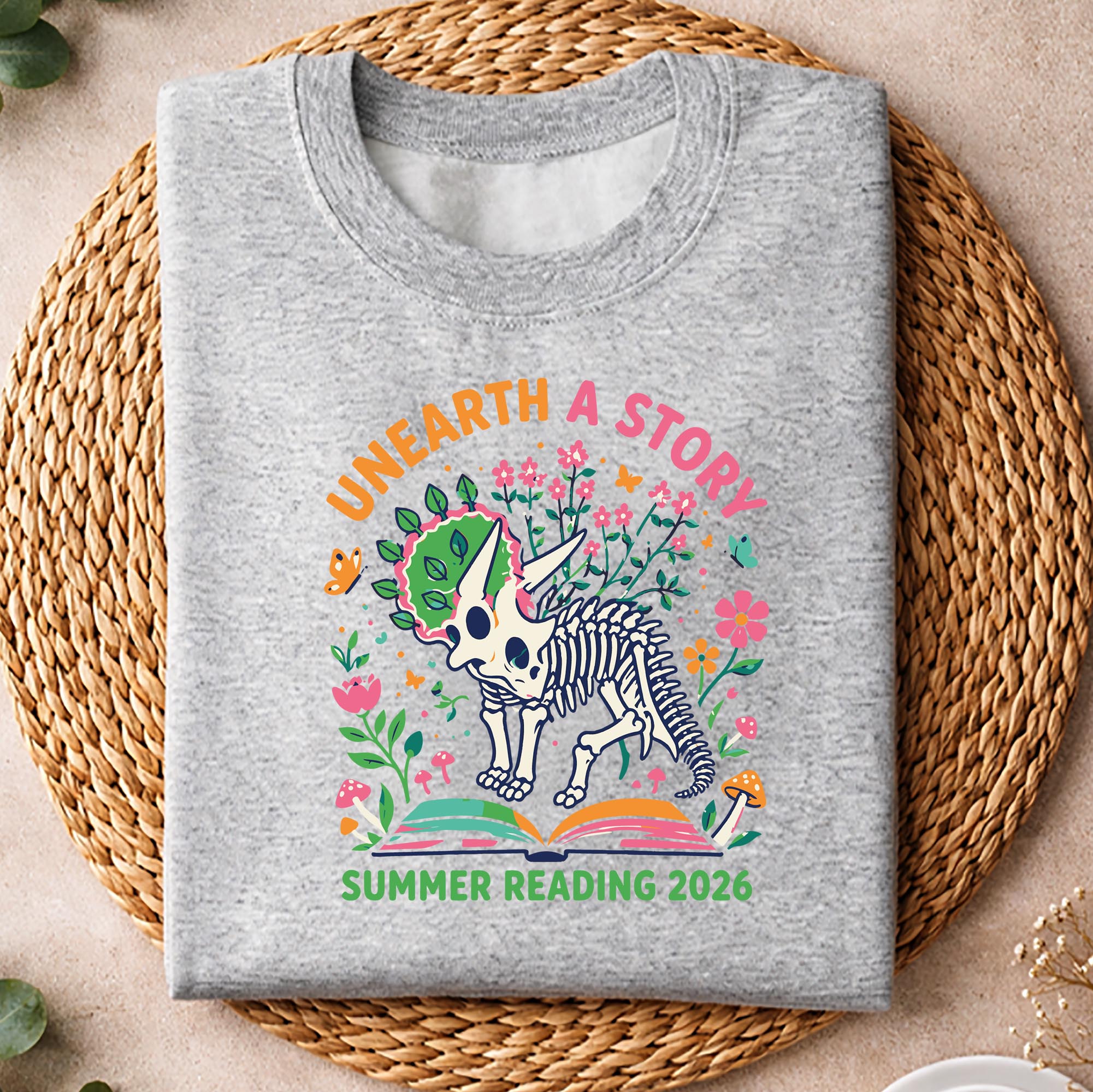 Reading, Unearth a Story Summer Reading 2026 Dino Skeleton SVG PNG 2 Reading, Unearth a Story Summer Reading 2026 Dino Skeleton SVG PNG - Image 2