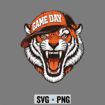 Classic Shop 7 Vintage Tiger Game Day SVG PNG
