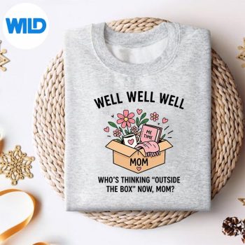 Alternative view of Well Well Well Mom Thinking Outside The Box Me Time Design Funny Mothers Day SVG PNG
