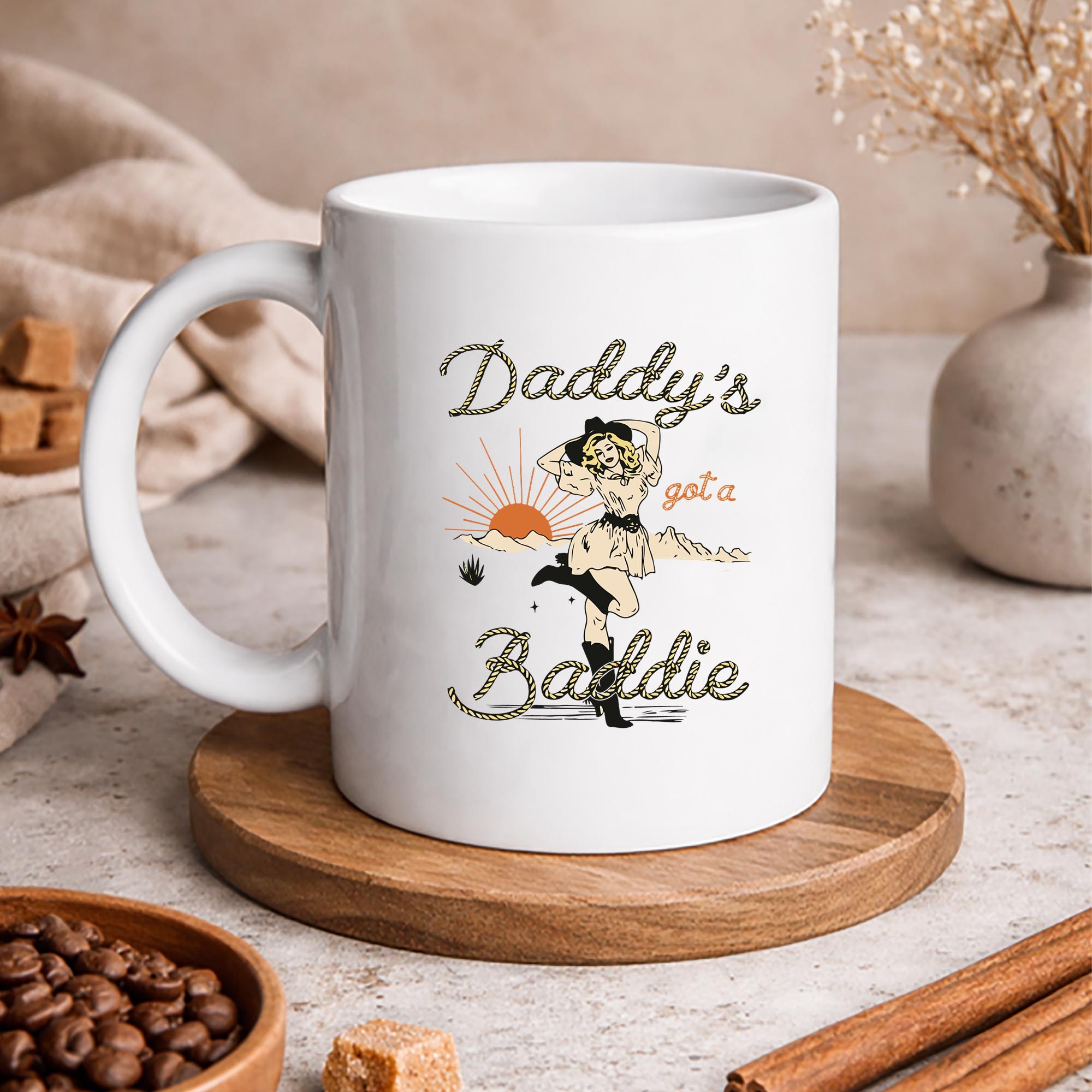 Western Cowgirl Daddys Got A Baddie Funny SVG PNG 3 Western Cowgirl Daddys Got A Baddie Funny SVG PNG - Image 3