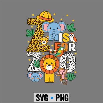 Z is for Zoo Animals Zoo Trip Jungle Zoo Day SVG PNG