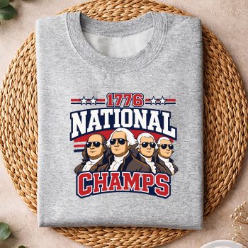 Alternative view of 1776 National Champs SVG, 1776 National Champs Funny Patriotic America Founding Father SVG PNG