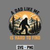 Bigfoot Dad Fathers Day SVG, A Dad Like Me is Hard to Find Bigfoot Dad Papa Fathers Day SVG PNG 6 ADadLikeMeisHardtoFindBigfootDadPapaFathersDay