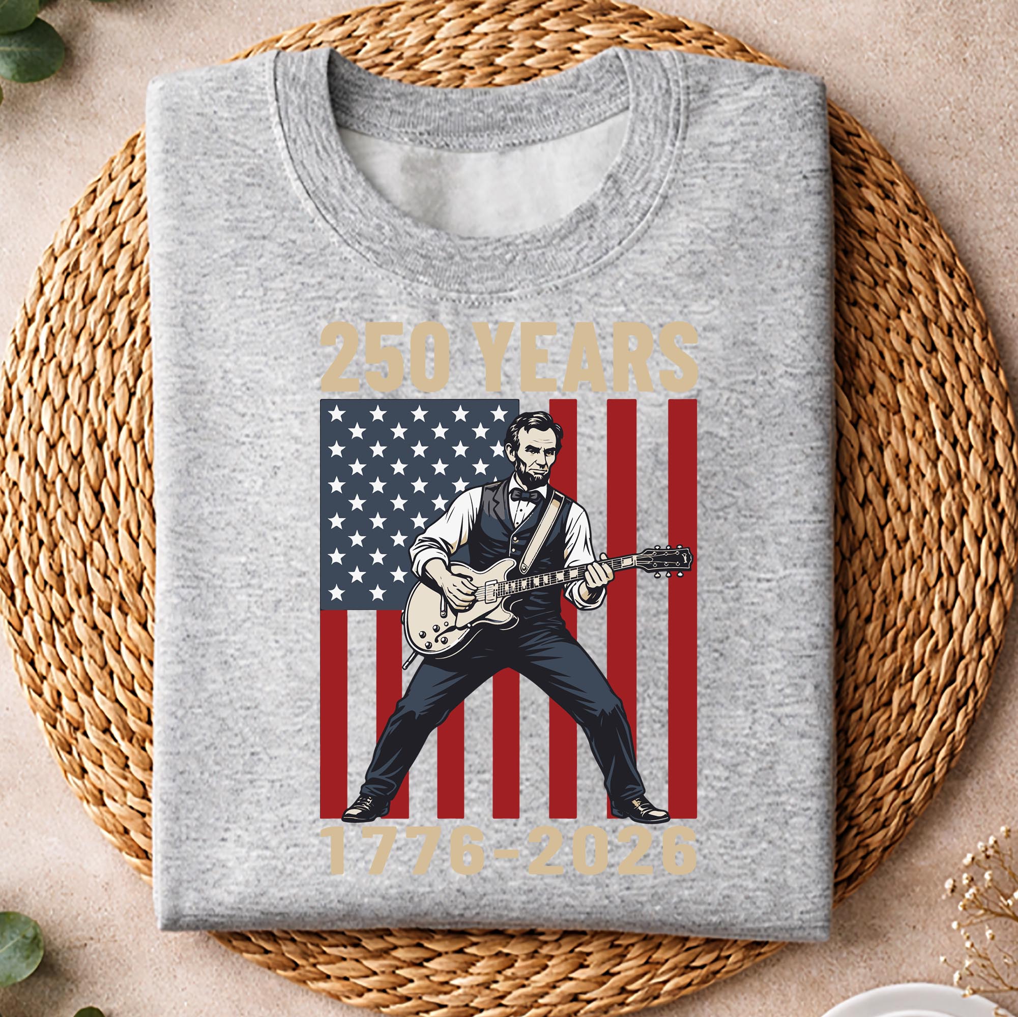 Lincoln 4th of July SVG, Abraham Lincoln Playing Guitar 4th of July 250th Anniversary SVG PNG 2 Lincoln 4th of July SVG, Abraham Lincoln Playing Guitar 4th of July 250th Anniversary SVG PNG - Image 2