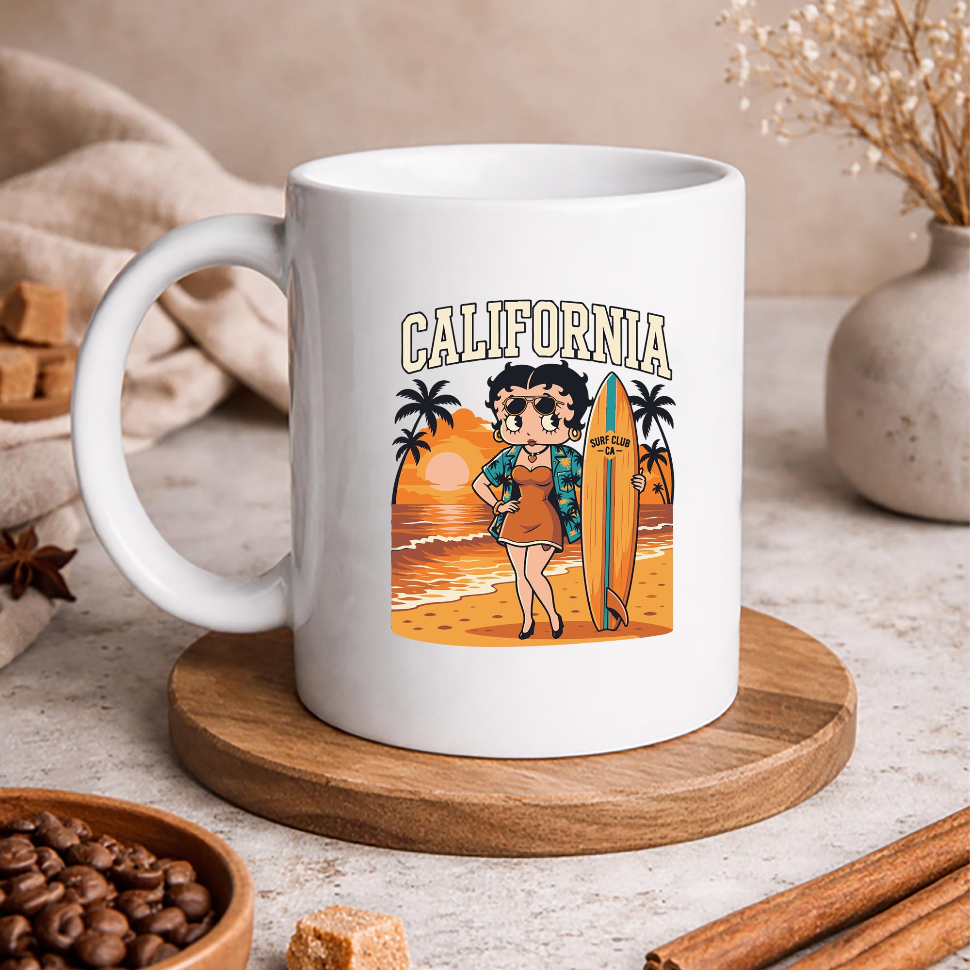 Betty Boop California SVG, Betty Boop California Retro Surfing California Beach Sunset Summer SVG PNG 3 Betty Boop California SVG, Betty Boop California Retro Surfing California Beach Sunset Summer SVG PNG - Image 3