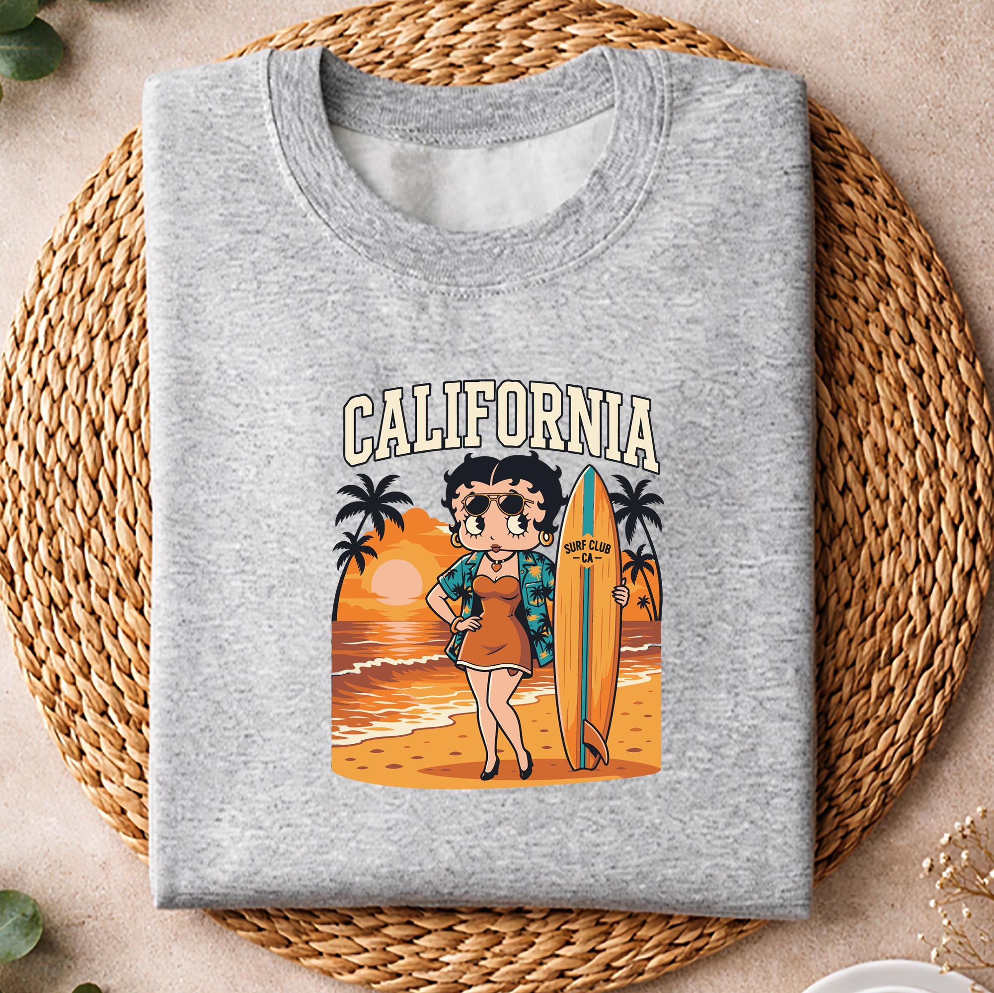 Betty Boop California SVG, Betty Boop California Retro Surfing California Beach Sunset Summer SVG PNG 2 Betty Boop California SVG, Betty Boop California Retro Surfing California Beach Sunset Summer SVG PNG - Image 2