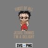 Betty Boop Delight SVG, Betty Boop Christian First of All Jesus Thinks Im A Delight SVG PNG 7 BettyBoopChristianFirstofAllJesusThinksImADelight