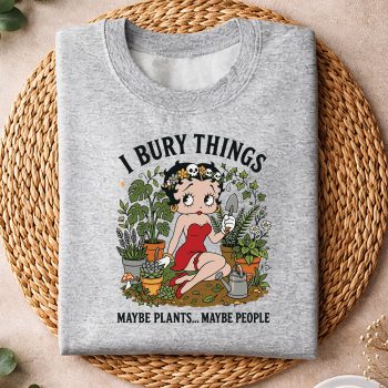 Alternative view of Betty Boop Garden SVG, Betty Boop Garden I Bury Things Maybe Plants Maybe People SVG PNG