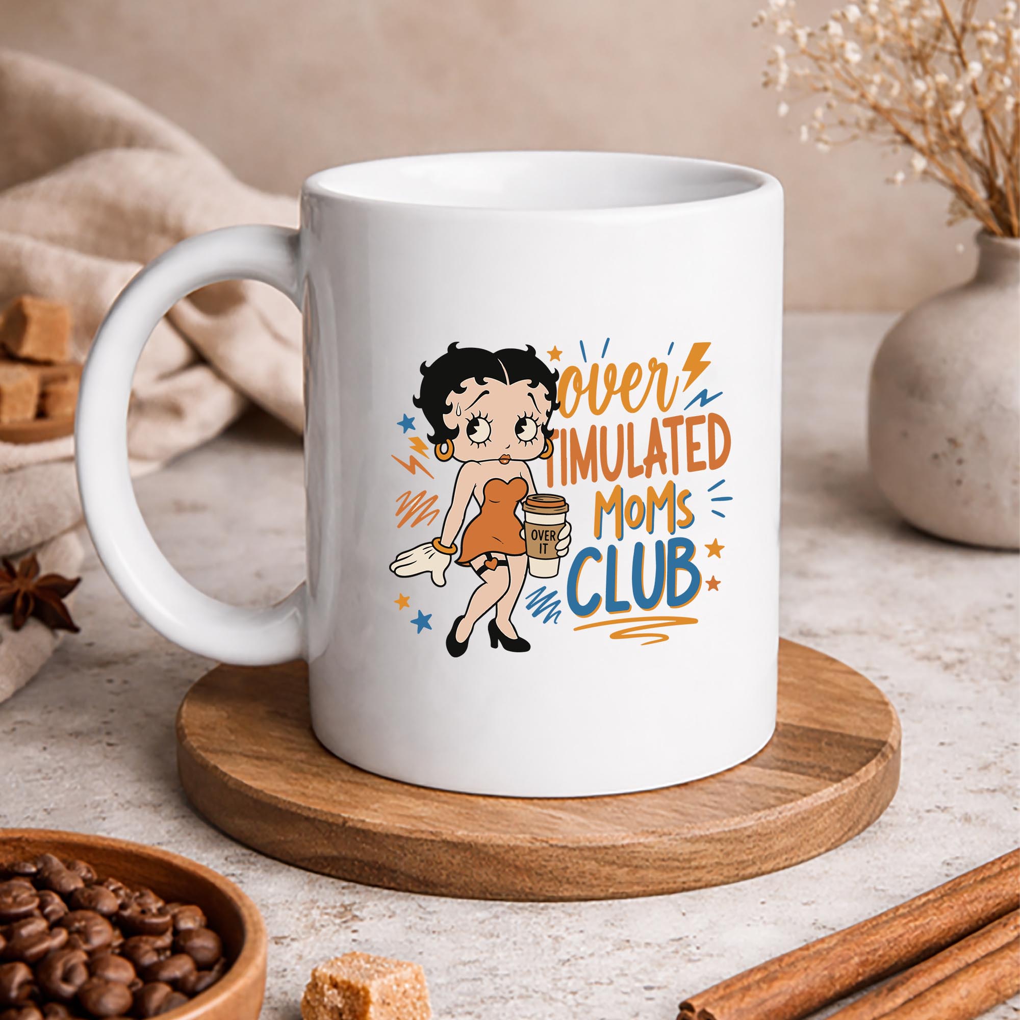 Betty Boop Moms Club, Betty Boop Over Timulated Moms Club Coffee Funny Mama SVG PNG 3 Betty Boop Moms Club, Betty Boop Over Timulated Moms Club Coffee Funny Mama SVG PNG - Image 3