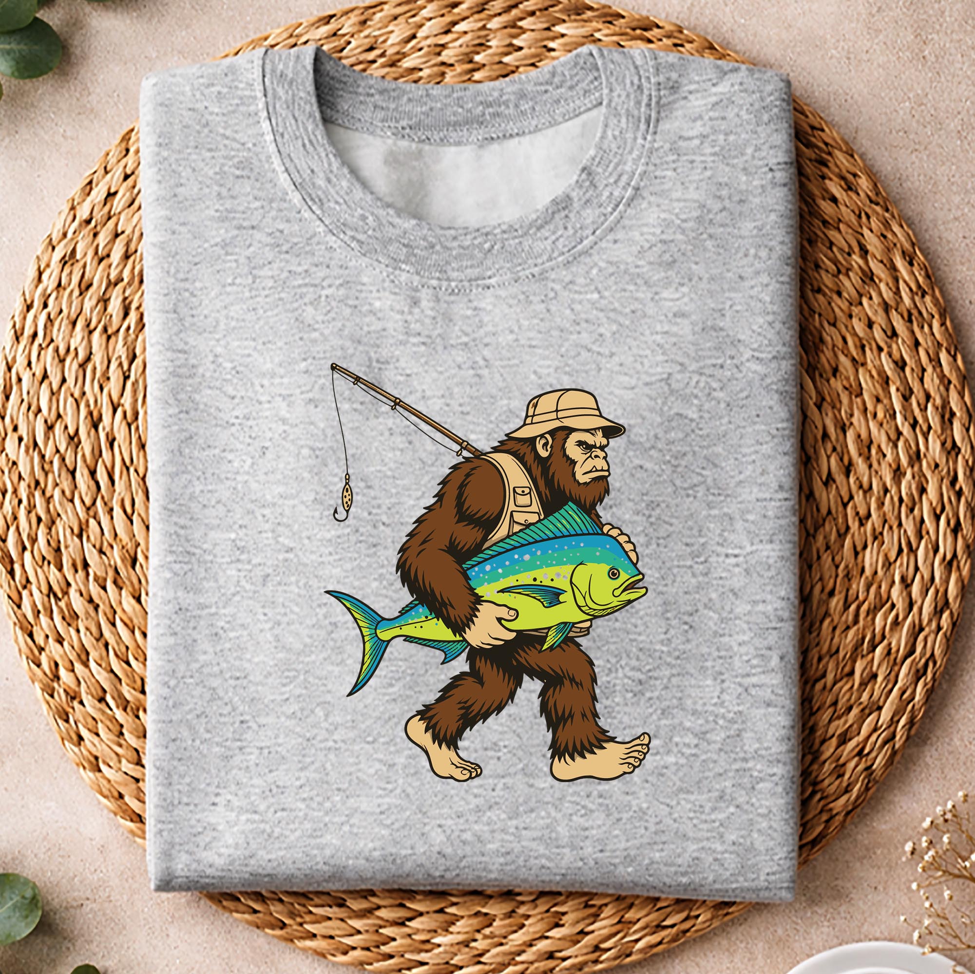 Bigfoot Fisherman, Bigfoot Fisherman Saltwater Fishing Sasquatch Performance SVG PNG 2 Bigfoot Fisherman, Bigfoot Fisherman Saltwater Fishing Sasquatch Performance SVG PNG - Image 2