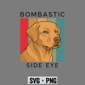 Bombastic Labrador SVG, Bombastic Side Eye Labrador Dog SVG PNG