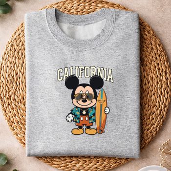 Alternative view of California Mickey SVG, California Retro Surfing California Beach Sunset Summer Mickey SVG PNG